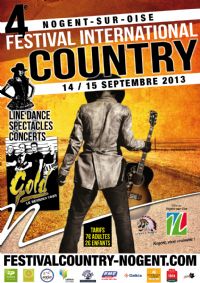 Festival international de Country. Du 14 au 15 septembre 2013 à Nogent sur Oise. Oise. 